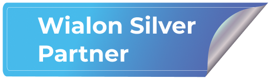 Wialon Silver Partner Badge awarded to Netedge Telematics for excellence in GPS tracking and fleet telematics.