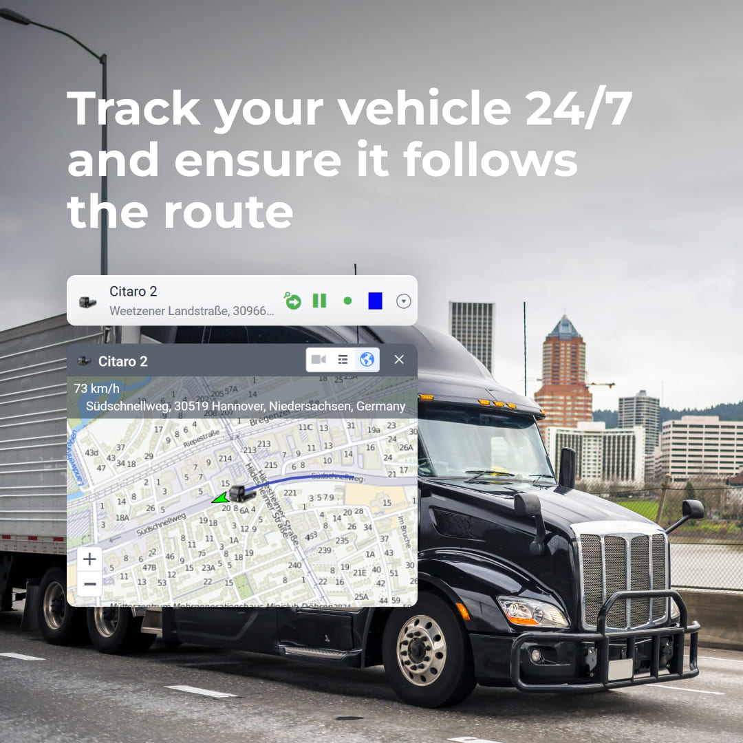 Live GPS tracking map from NetPlus by Netedge Telematics showing real-time vehicle